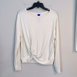 Kit and Ace cream long sleeve pullover comfortable top size small oversized